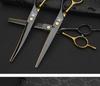 All-Steel Pet Grooming Scissors Set - Includes Curved Dog Hair Cutting Scissors