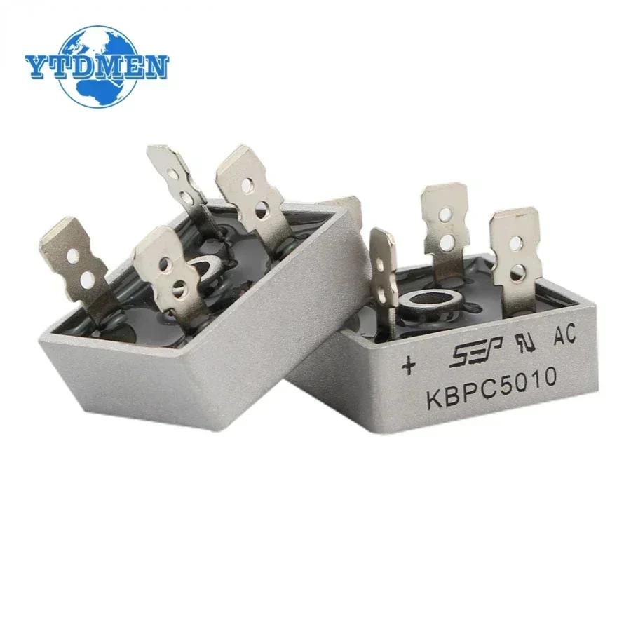 5PCS Diode Bridge Rectifier KBPC5010 50A 1000V Rectifiers Electronics Kit