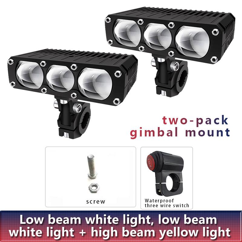Car Grill Bumper LED Spotlight 160W Hi-Lo Beam Fog Lamps Offroad Driving Light For Motorcycle Pick-up Truck 4x4 ATV Work Lights