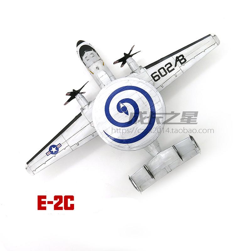 1/72 Model letadla Spojené státy E-2C Hawkeye Letoun včasné výstrahy z vzduchu Sestavitelný model DIY Vojenské hračky
