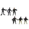 6 Pieces Movable Army Soldier with Weapons Set Action Figures Kids Toy Gift
