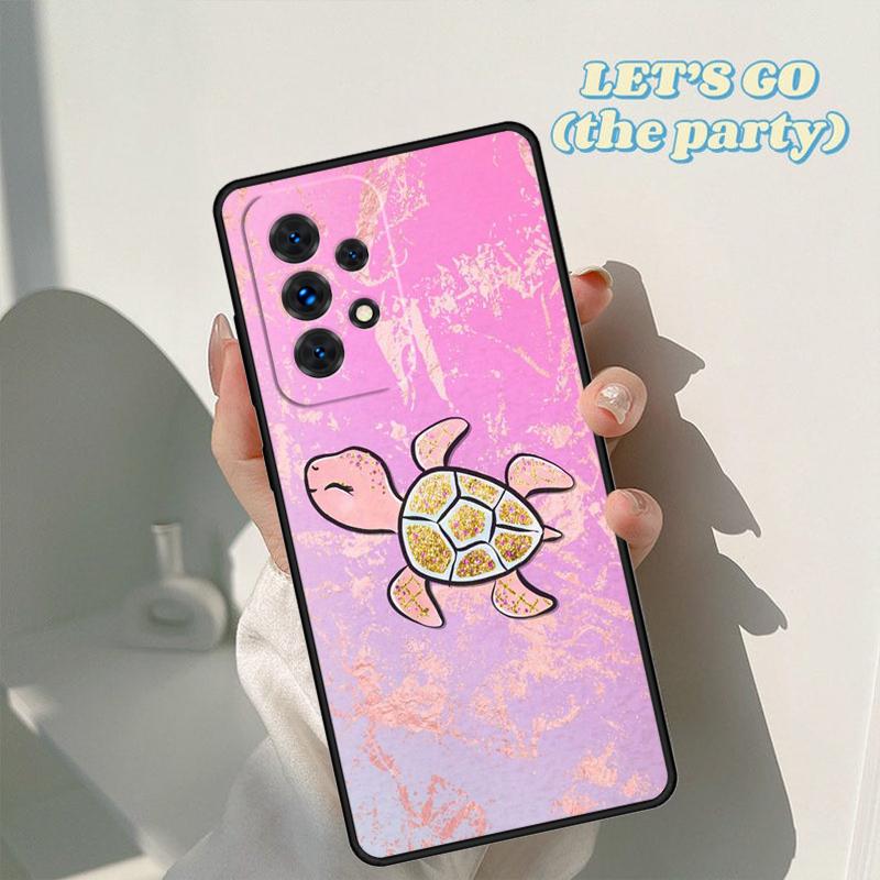 Cute Cartoon Turtle phone case For Samsung Galaxy A42 A31 A40 A51 A71 A32 A80 A91 A52 A72 A73 A20e A21S A50 A70 A11 A12 Cover