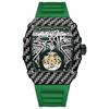 Sporty Style Tourbillon Men Watch Luxury Large Dial Waterproof Luminous Wristwatch Military Automatic Mechanical Men's Watch