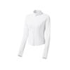 Sunscreen Clothes, Slim Fit Stand Up Collar Yoga Sports Jacket for Women, Waist Cinching and Slimming, Ice Silk High Elasticity Sunscreen Suit