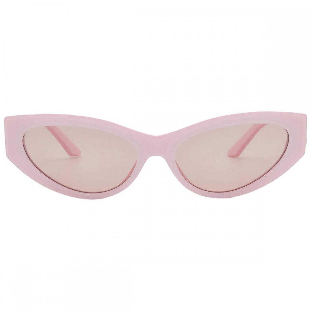 Versace Light Pink Mirror Silver Cat Eye Ladies Sunglasses Ve4470b 5473 5 56 Multi