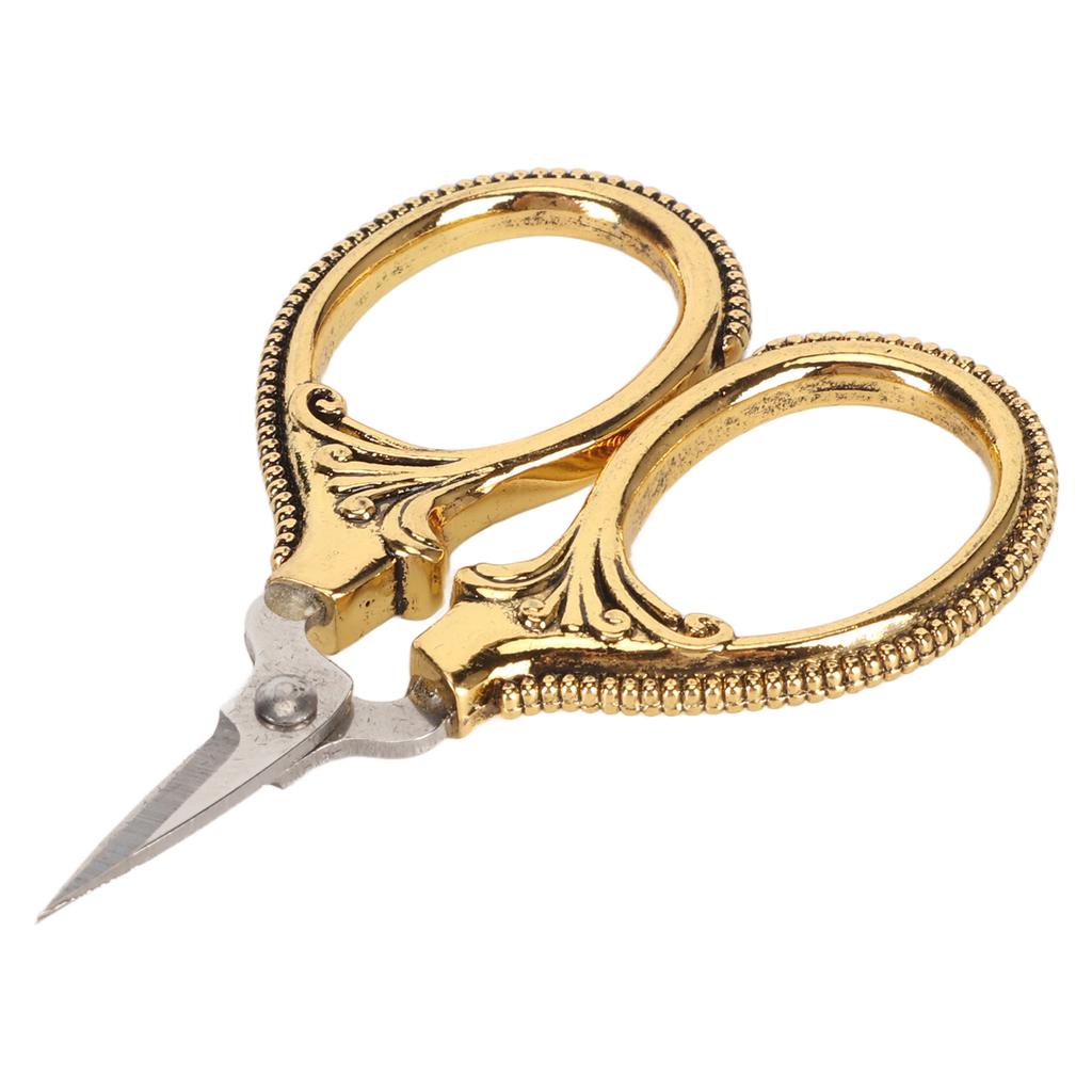 Retro Taschenschere Edelstahl Handwerk DIY Stickerei Nähgarn Mini Schere Vintage Gold