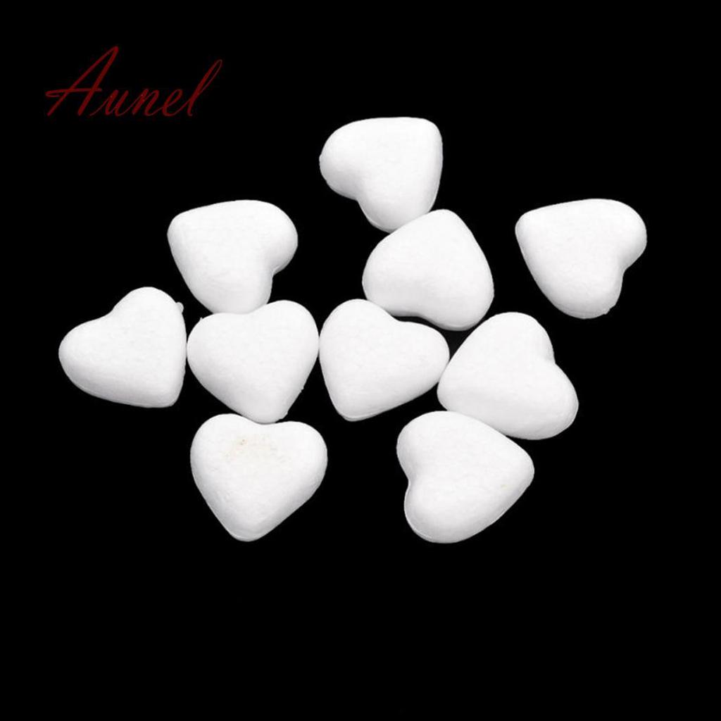 DIY White Foam Styrofoam Polystyrene Modelling Craft Heart Shape Party Decor