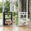 L Shaped Frame Cat Screen Door Mesh Screen Surface Two Way Pet Access  Mini Breed Puppy