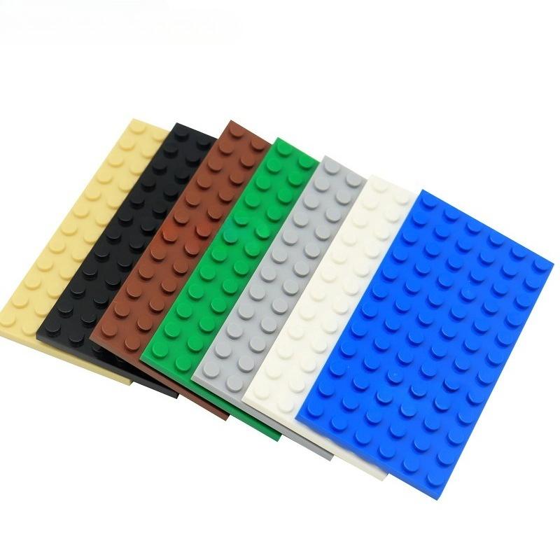Grundplatte 6x12 Punkte Chassis Klassische MOC DIY Stadt Figur Baustein Zubehör sind Spielzeug.