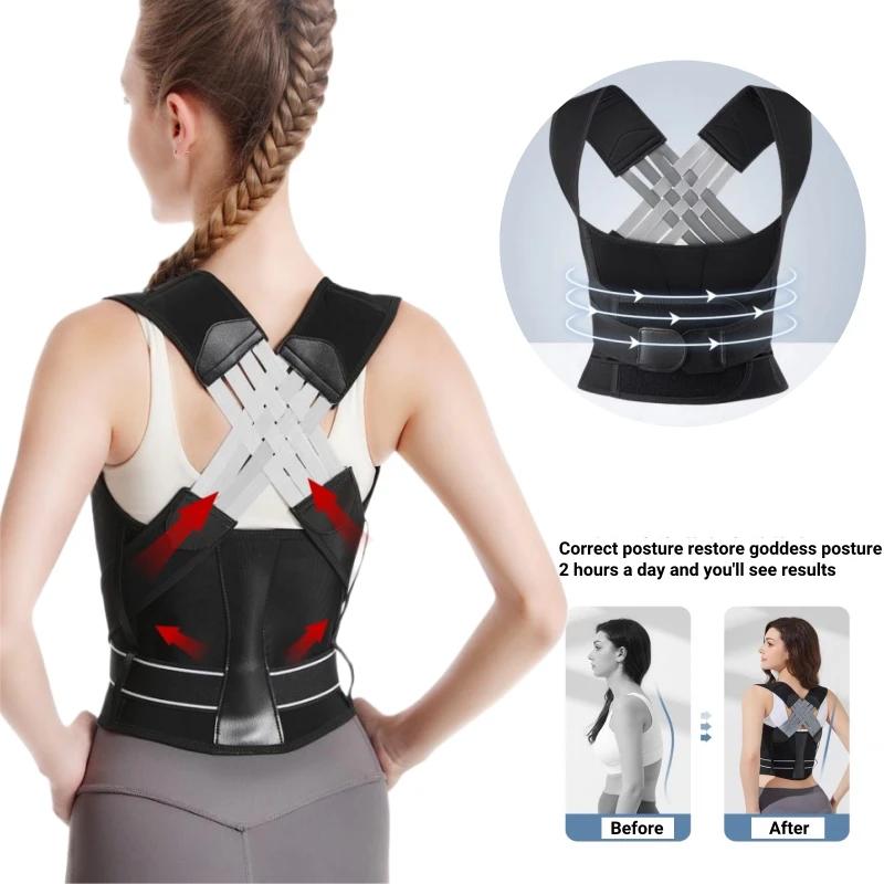 Back Posture Girdles For Women Men Shoulder Posture Corrector Back Support Gym Exercise Pilates Back Brace Straightener Body
