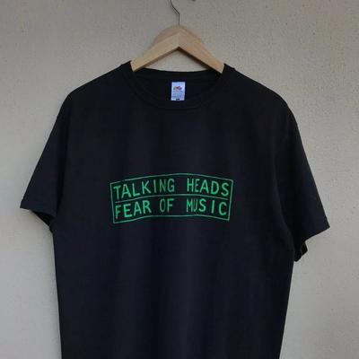 Talking Heads Fear Of Music Reprint Μαύρο Unisex T-shirt Άνδρες Γυναικεία S-4XL