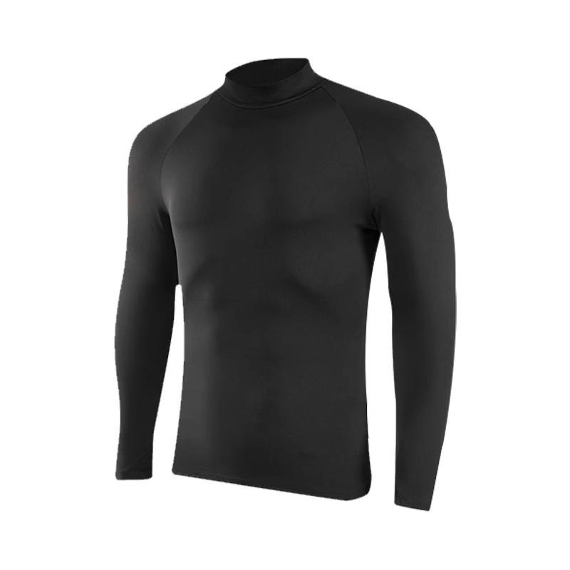 Herren Schnelltrocknendes Elastisches Langarm-Sport-T-Shirt für Laufen und Basketball - Frühling/Herbst.