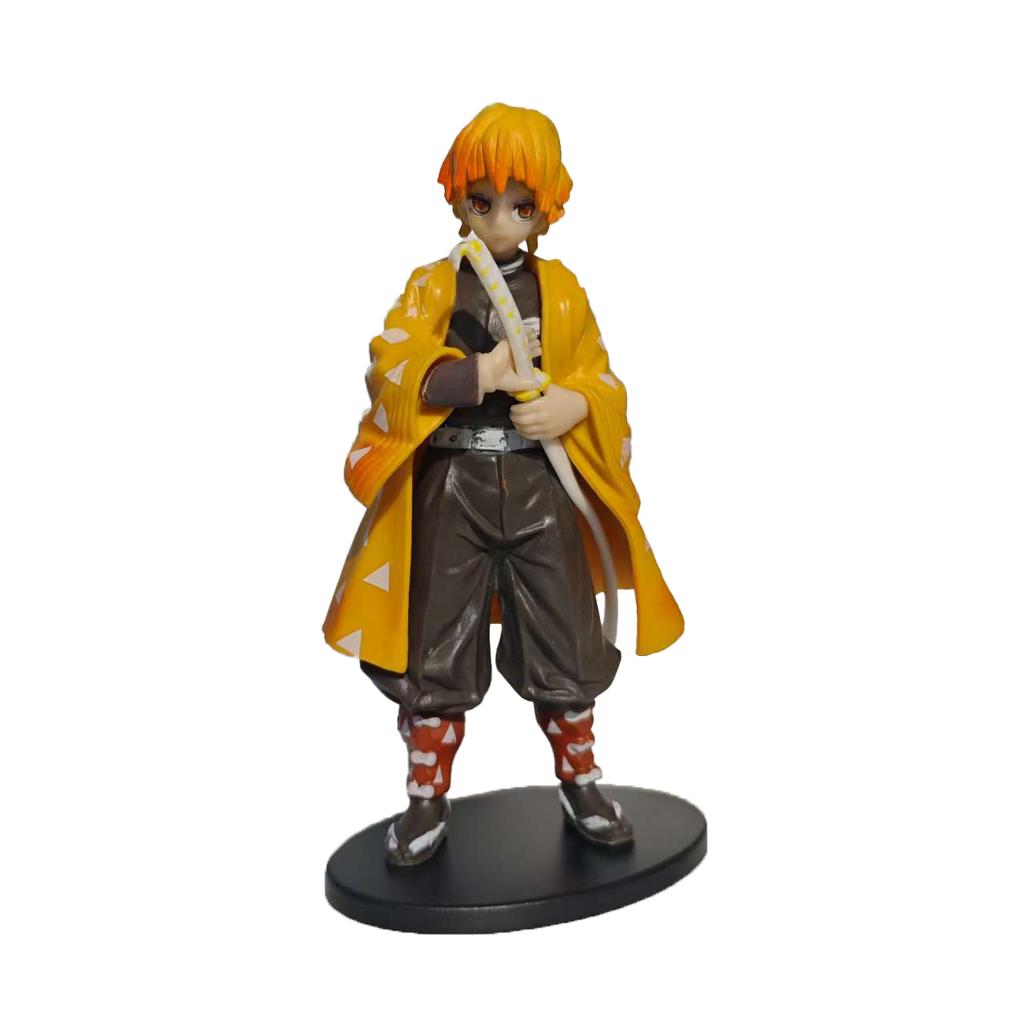 Anime Demon Slayer PVC Figures Tanjirou Nezuko Zenitsu Inosuke Giyu Figurines Toy Kimetsu No Yaiba Model Garage Kits Ornaments