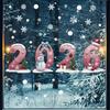 2026 Christmas Window Clings Snowflake Ice DIY Double-Sided Stickers Cute Snowmen Trees Electrostatic Adhesion Home Office Decor