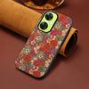 For OnePlus Nord CE 3 Lite 5G/Nord N30 5G Case Flower Pattern PU Leather Coating Phone Back Cover