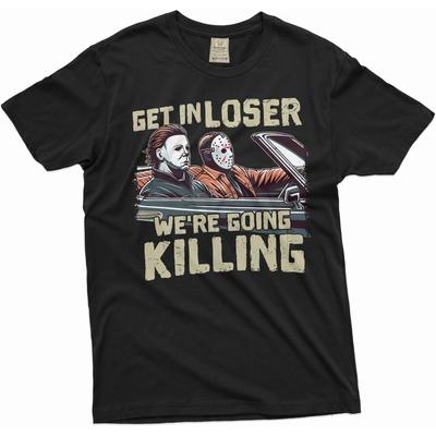 Silver Lake T-shirts Men's Horror Movie Shirt Serial Killers T-Shirt Halloween Movie Characters Shirt Halloween Costume