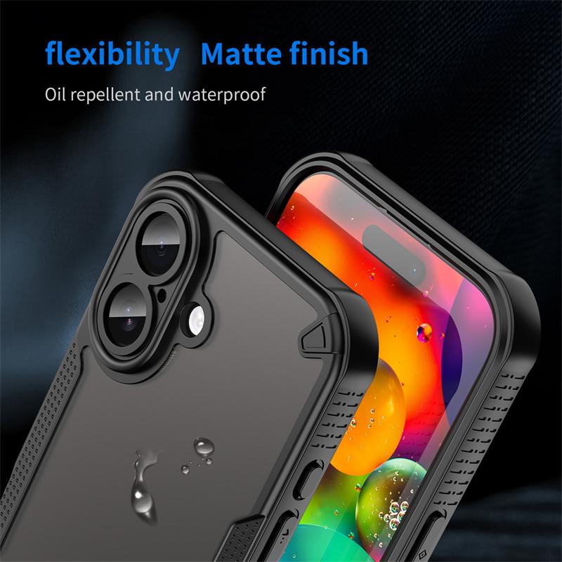 For iPhone 17 Case iPhone 17 Cover TPU Border Durable Matte Bumper Shield Protective Phone Cases For iPhone 17 Pro Max Air Funda