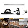 3 In1 Adjustable Ruler Multi Combination 300mm Square Angle Finder Measuring Set Universal Ruler Right Angle Protractor Tools