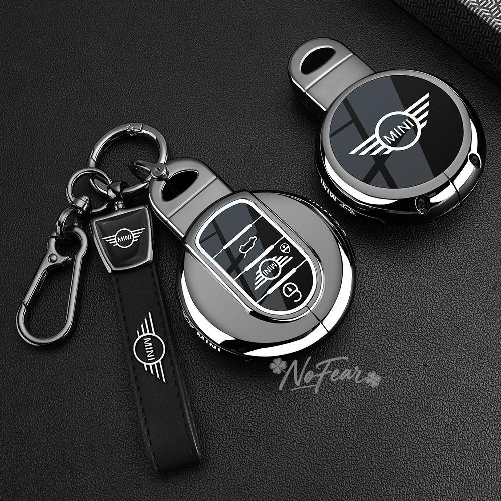 Zinc alloy Auto Key Case Cover Shell For BMW Mini COOPERS COUNTRYMAN ONE JCW CLUBMAN F56 F55 F54 F57 F60 Roadster Car stickers svkjb33