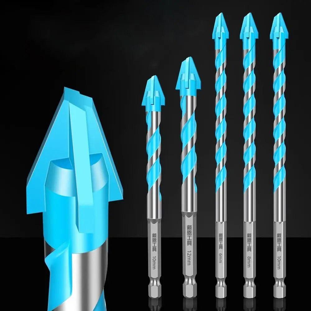 Four-Edged Triangle Tile Drill Set High Hardness Tile  Drill Bit Eccentric Drill  Tile