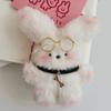 Fashion forward Plush Rabbit Keychain Bag Pendant Car Key Phone Charm Keyring