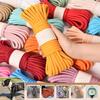 8mm Polyester Core Rope 5m Colorful Braided Cord for Pet Leash Making Rope Crochet Bag Strap Handmade Craft Clothing Accessories