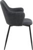 Ilsa chair with armrests, gray