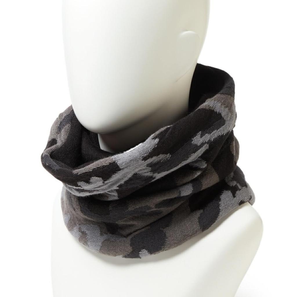 New Era Twisted Neck Warmer, Black/Woodland Camo, Free Twisted Neck Warmer Flag Embroidery
