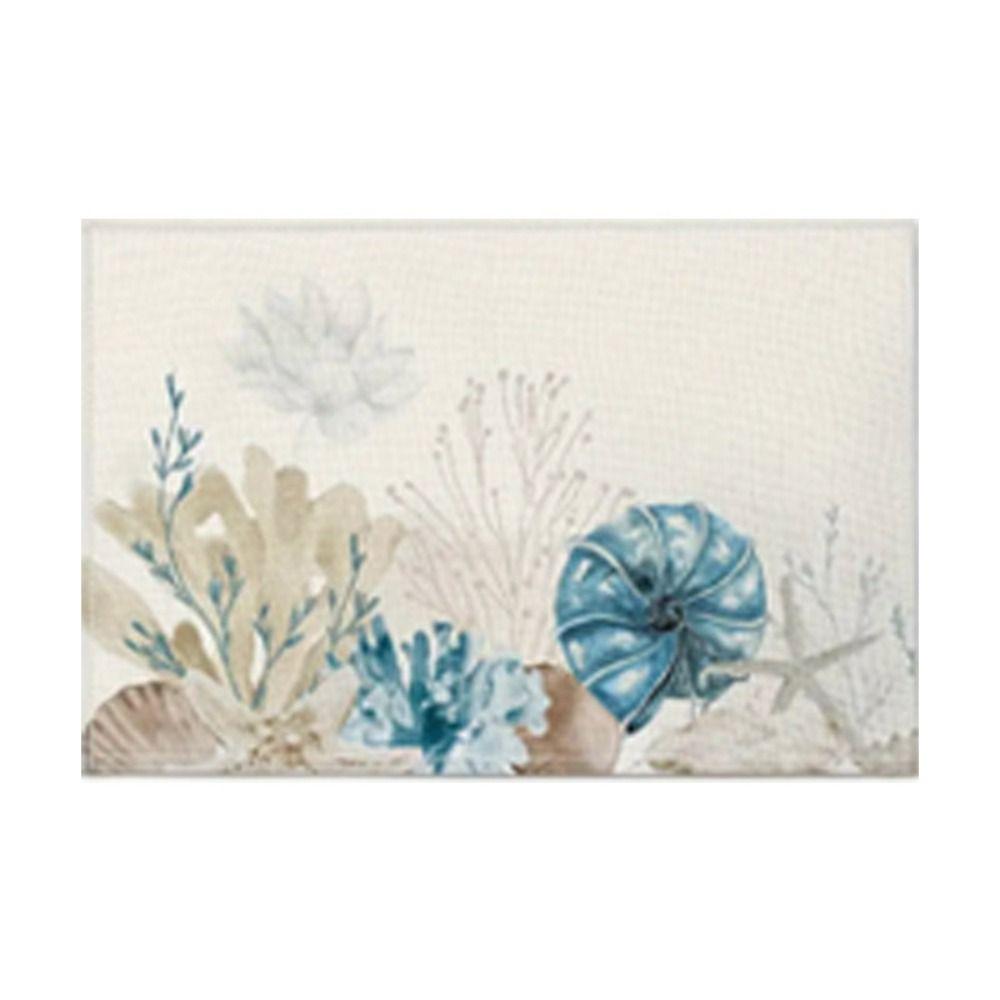Heat Resistant Summer Beach Placemat Anti Slip Tableware Pad Dining Table Linen Placemat  Household