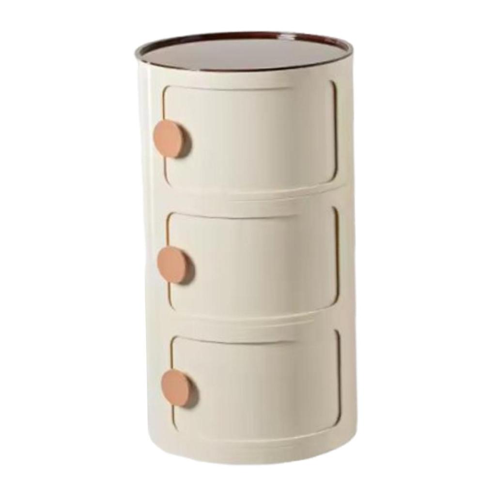 Accent Center Round NightStand Decor Furniture Storage Cabinet Bedside Table End for Farmhouse