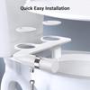 Schlanke Nicht-elektrische Bidet-Toilettenaufsatz Toilettensitzaufsatz Doppeldüsen-Bidet mit einstellbarem Wasserdruck