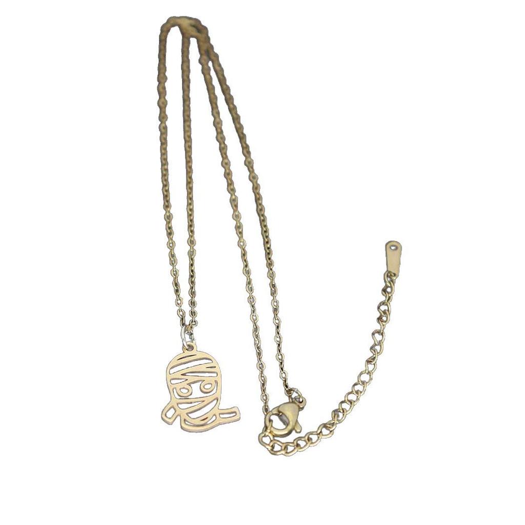 Trendy Stainless Steel Cutout Pendant Necklace for Women – Versatile Personality Clavicle Chain