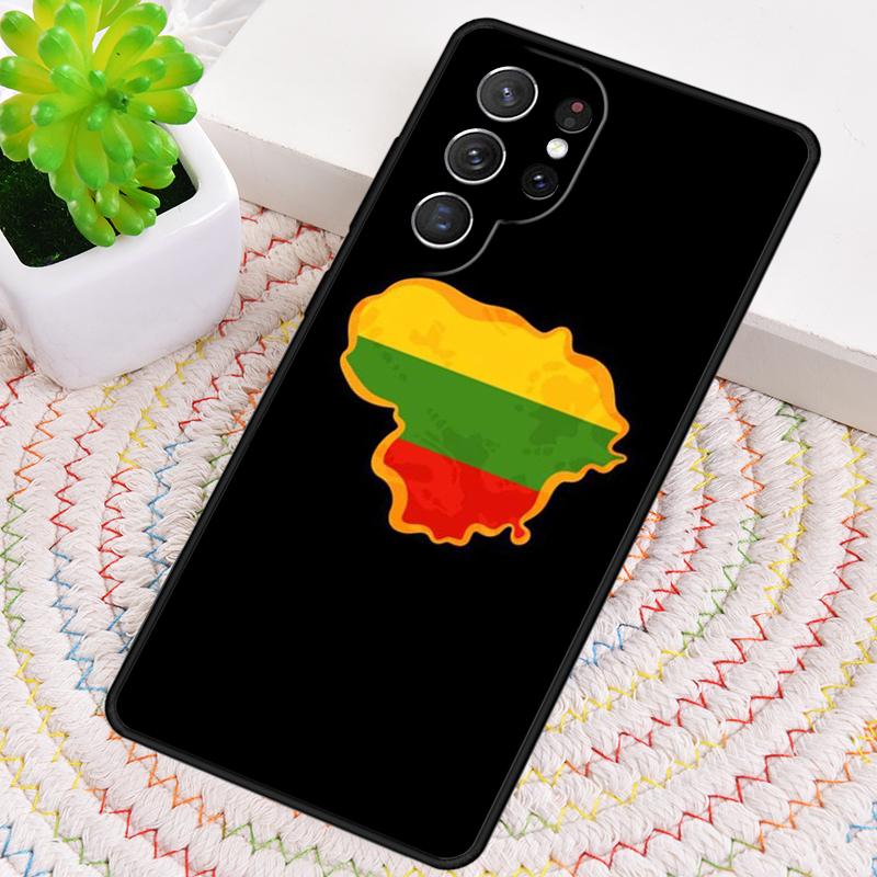Lithuania Flag Silicone Phone Case For Samsung Galaxy note 10 pro S26 S25 S24 S23 S22 S21 Plus S25Ultra Capa Cover