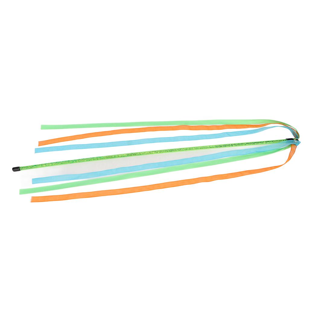 Cat Wand Toy Interactive Soft Colorful Strings Boredom Relief Kitten Teaser Stick for Indoor