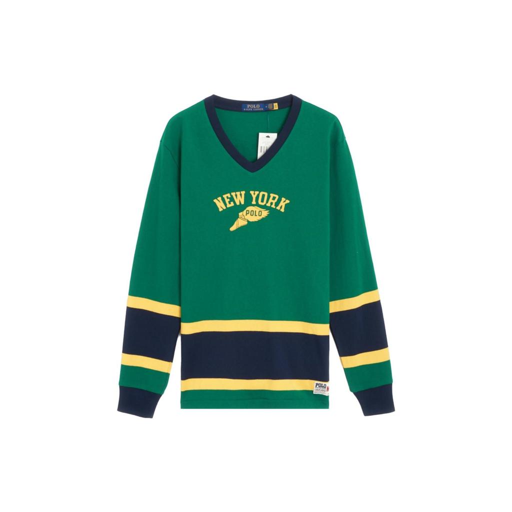 Polo Ralph Lauren Letter Print Casual Long Sleeve Sweatshirt Men sweatshirt Green 710878894-002