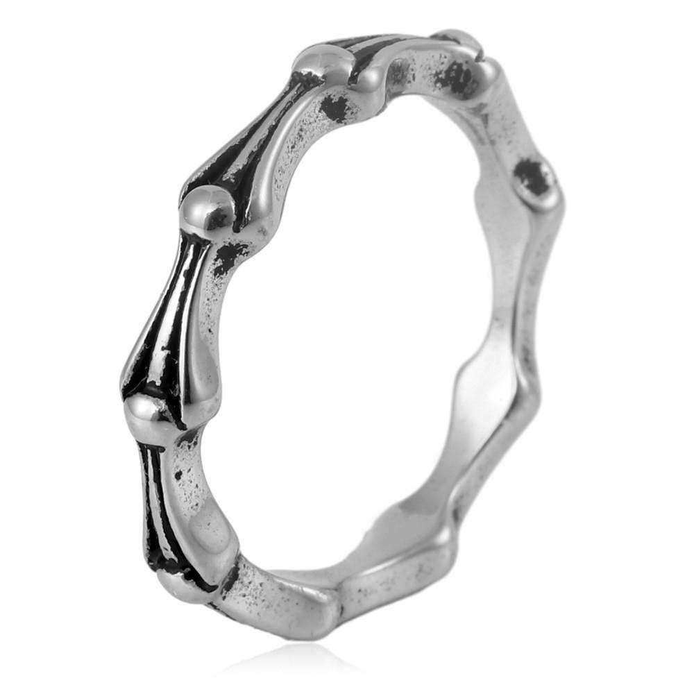 2026 European and American Jewelry Joint Ring Retro Trendy Men's Accessories Bamboo Ring