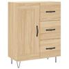 Vidaxl Display Cabinet, Sonoma Oak, 69.5X34X180 Cm, Wood-Based Material