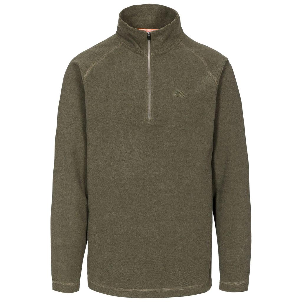 TRESPASS Mens Keynote Anti Pilling 1/4 Zip Fleece Top