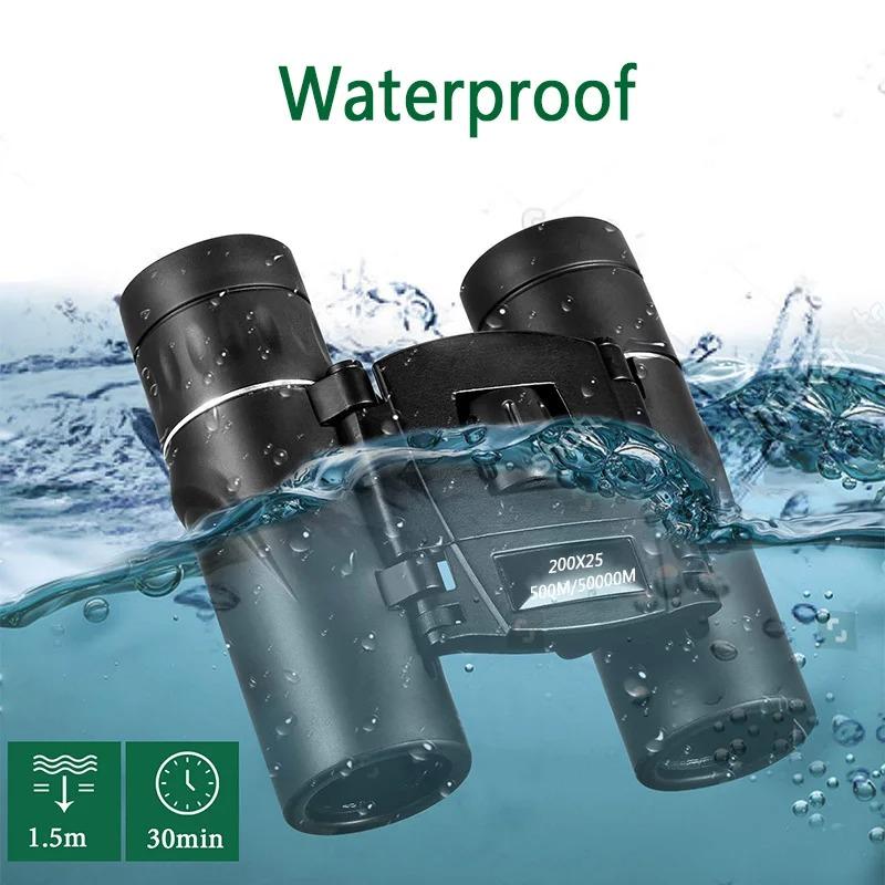 Mini Portable Powerful Binoculars Professional 50000m Hd Telescope Foldable Monocular Long Range Bak4 Prism For Outdoor Camping