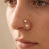 2 PCS C Shaped Nose Ring Stainless Steel Daith Piercing Jewelry Cartilage Helix Earrings  Women