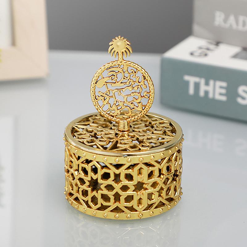 1Pc Souvenir Gift Case Gold Electroplating Small Box Home Table Decor Portable Wedding Trinket Box Candy Container Sugar Box