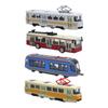 8x Bus Model Toys Openable Door Pull