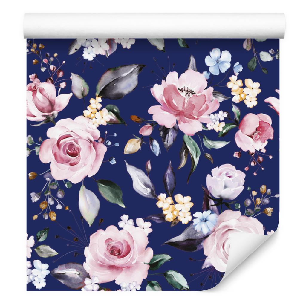 Wallpaper Roses colorful flowers for living room and bedroom 50x1000
