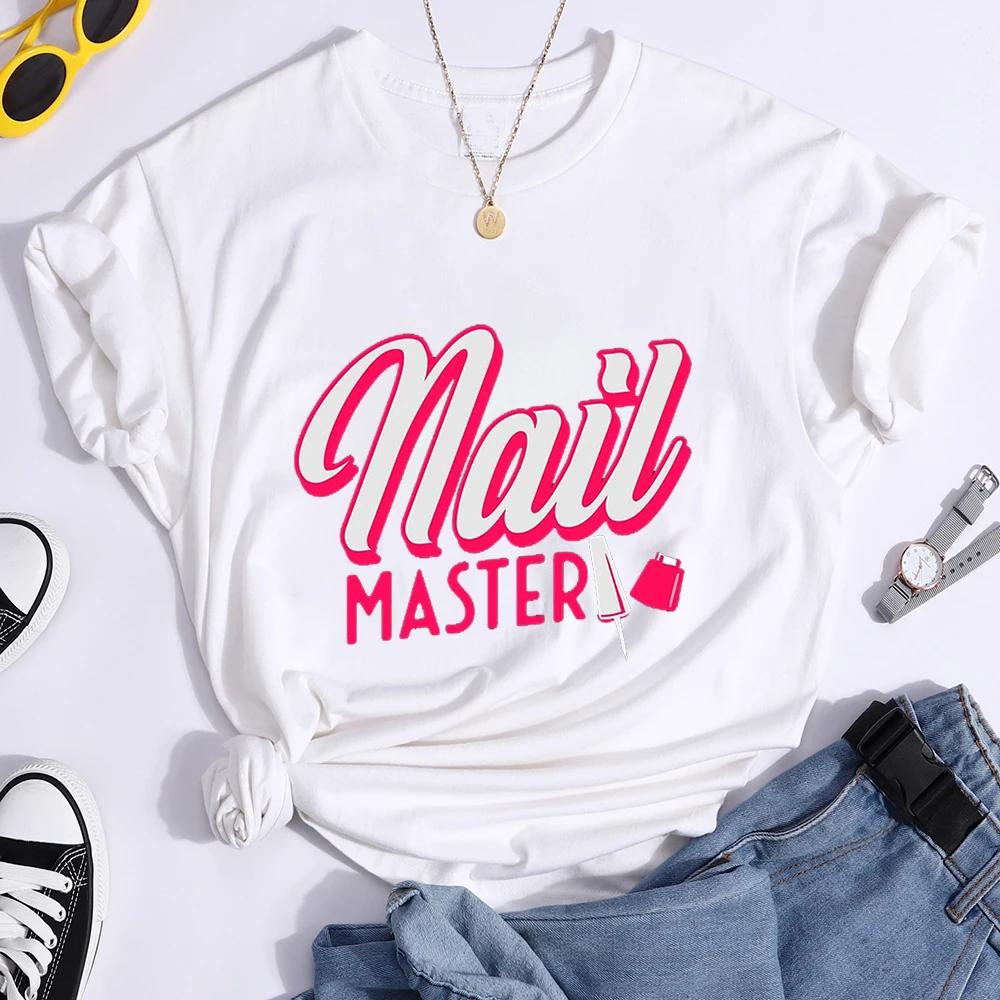Nail Master Graphic T Shirts Technician Beauty Nail Tech Artist T Shirt Women Funny T Shirts Graphic Tshirt Unisexicure Shop Tops