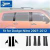 JIDIXIAN for Dodge Nitro 2007 2008 2009 2010 2011 2012 Car Window Pillar Post Decals Decoration Stickers Exterior Accessories E3