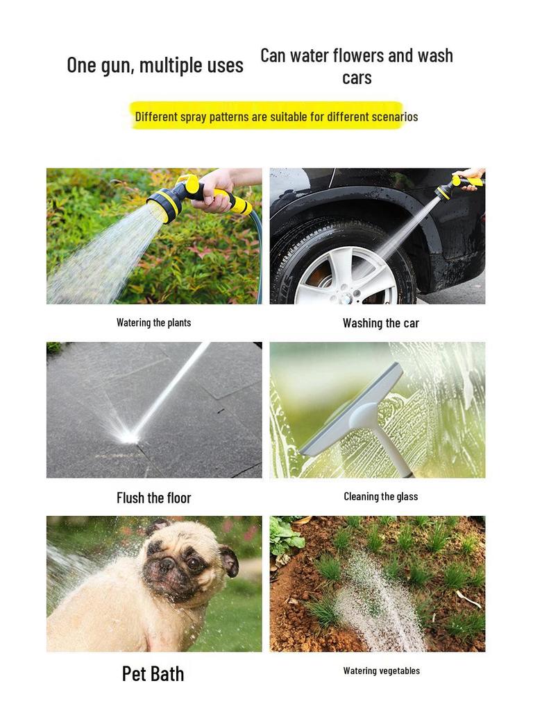 Multifunctional Watering & Cleaning Hose Set: Garden, Car Wash, Landscaping, Vegetables, Sprinkler, and Household Use