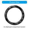 High Performances Carbon Fiber Car Trunk Button Cover Automotive Interior Sticker Trunk Button Rings Suitable for Auto