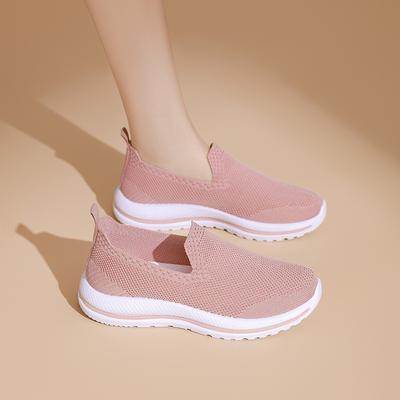 Nouvelles chaussures de sport pour femmes confortables et respirantes, semelle souple, légères, décontractées, chaussures en maille tissée à la mouche, enfants