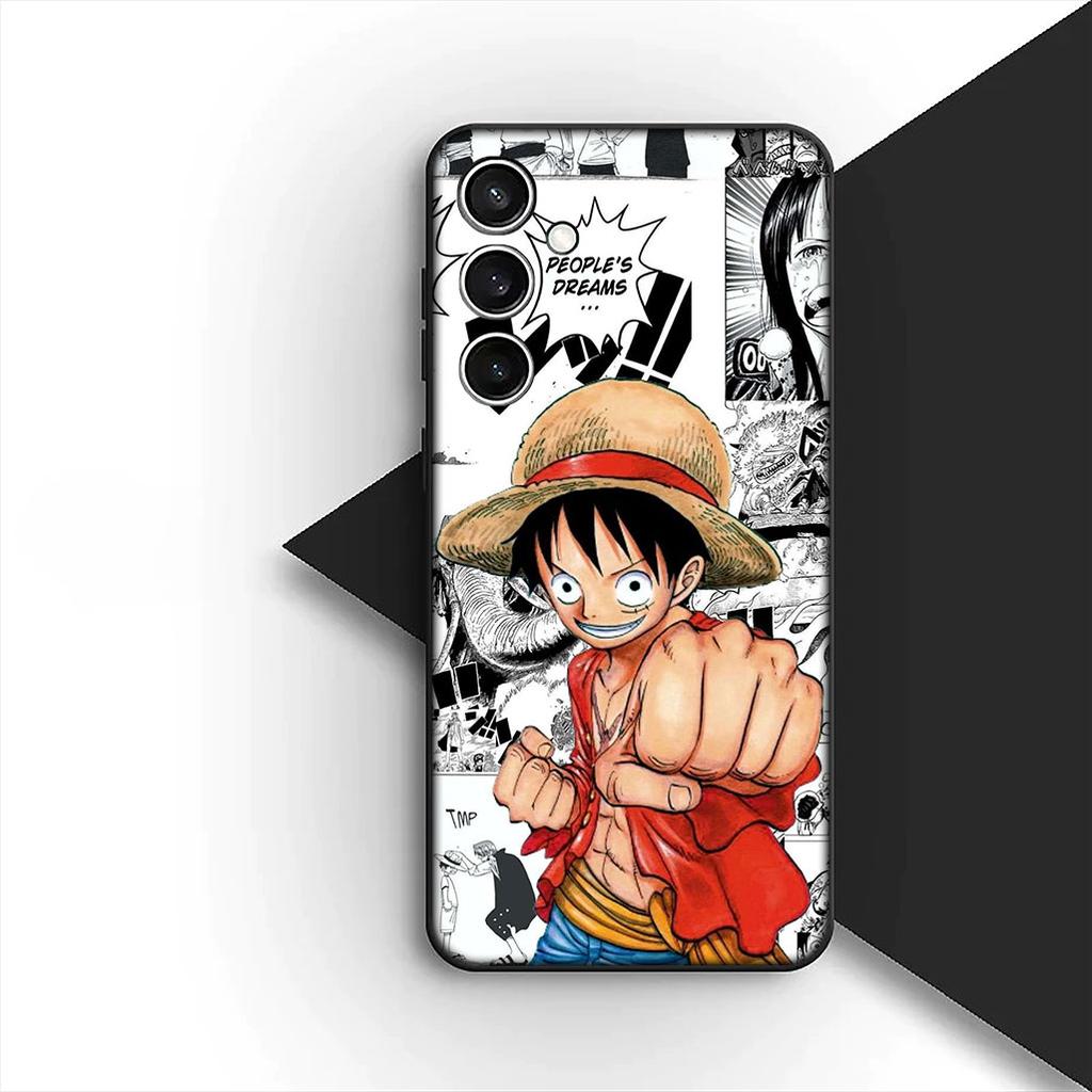 Cover for Samsung Galaxy S24 S25 S23 FE Ultra Plus S7 Edge S25+ S23+ A56 5G Casing Phone Case Wallpaper Nami One Piece Luffy