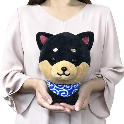 Traveling Mameshiba Mascot Shiba Soothing Black Cushion, Cute, Squishy, Fluffy, Inu, Mameshiba, (Black, Bean/Large)